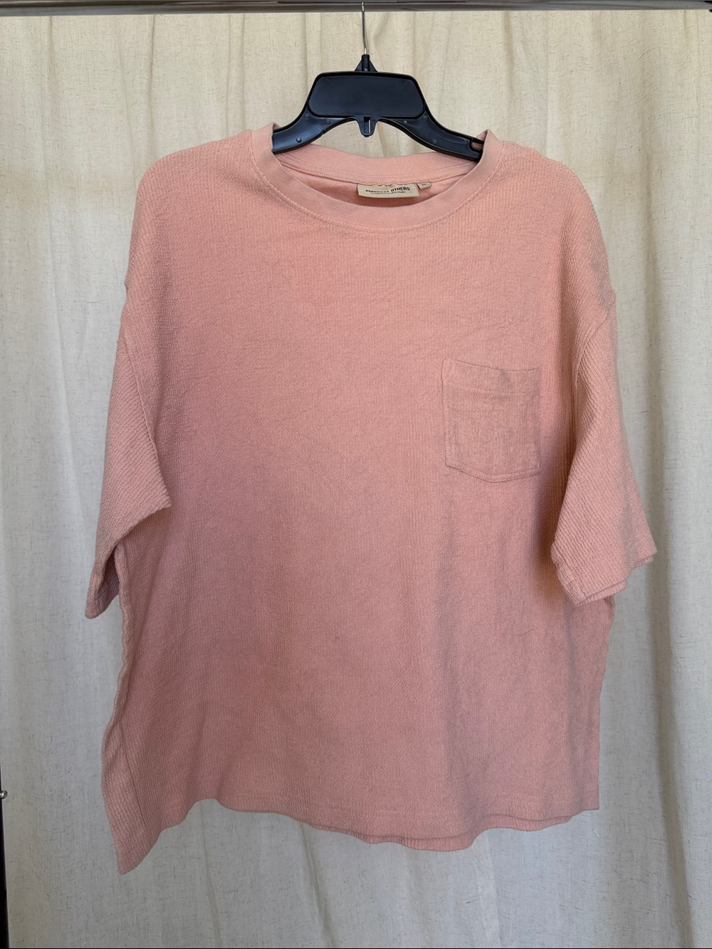 Men's Relaxed Crewneck Short Sleeve Tee in Dusty Pink